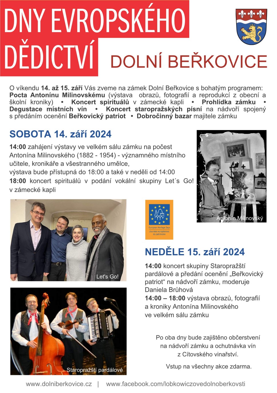 Dny evropského dědictví 2024 v Dolních Beřkovicích
